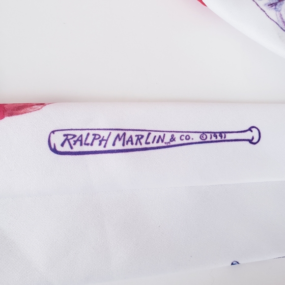 Vintage Ralph Marlin Atlanta Braves Baseball Tie - Picture 9 of 11